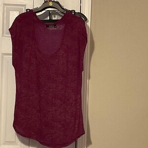 a.n.a Burgundy Muscle Tee